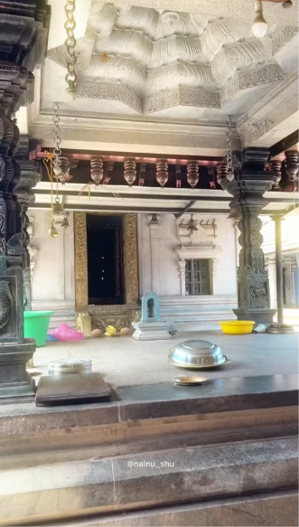 Inside the sanctum.